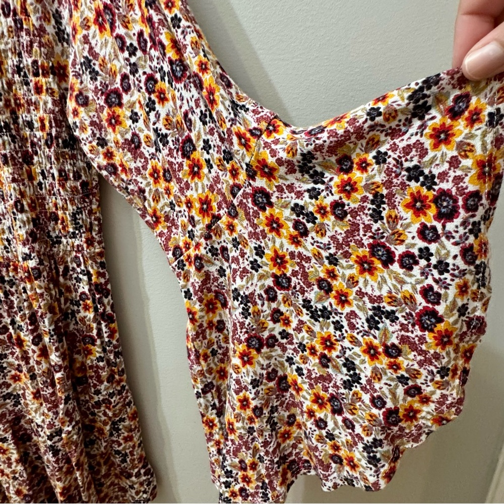Time & Tru Floral Multicolor Women's Top, Size XXL (20) - Picture 3 of 5